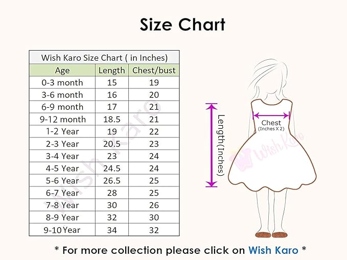 Wish Karo Baby Girls Partywear Frocks Dress For Girls (fe2913w)