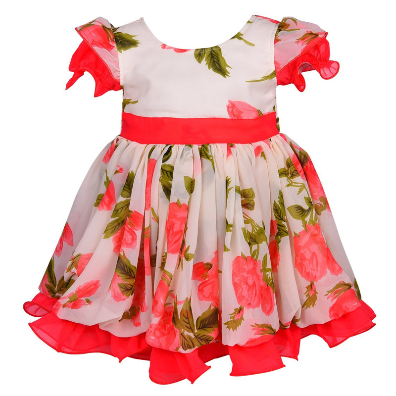 Baby Girls Party Wear Frock Dress DN fe122t - Wish Karo Party Wear - frocks Party Wear - baby dress