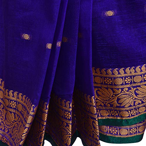 Traditional Art Silk Stitched Saree for Girls-sr02rb