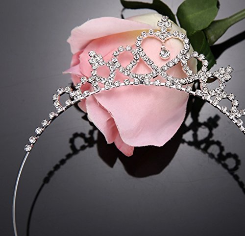 Silver plated Crystal Crown Princess Tiara Hairband for Baby Girls -  Wish Karo Dresses