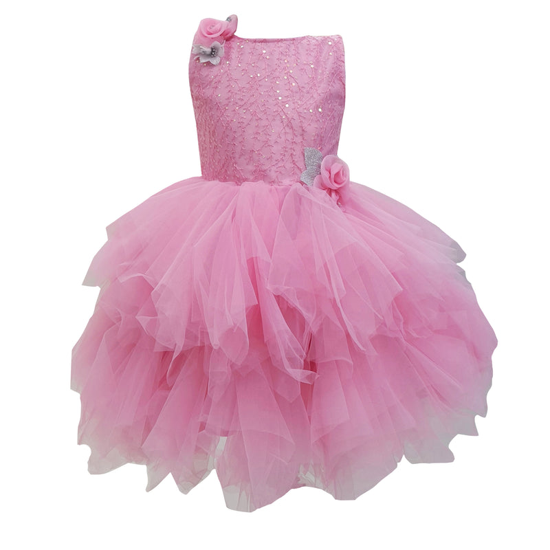 Baby Girls Cotton Frock Dress for Girls-bxa416Lpnk - Wish Karo Party Wear - frocks Party Wear - baby dress