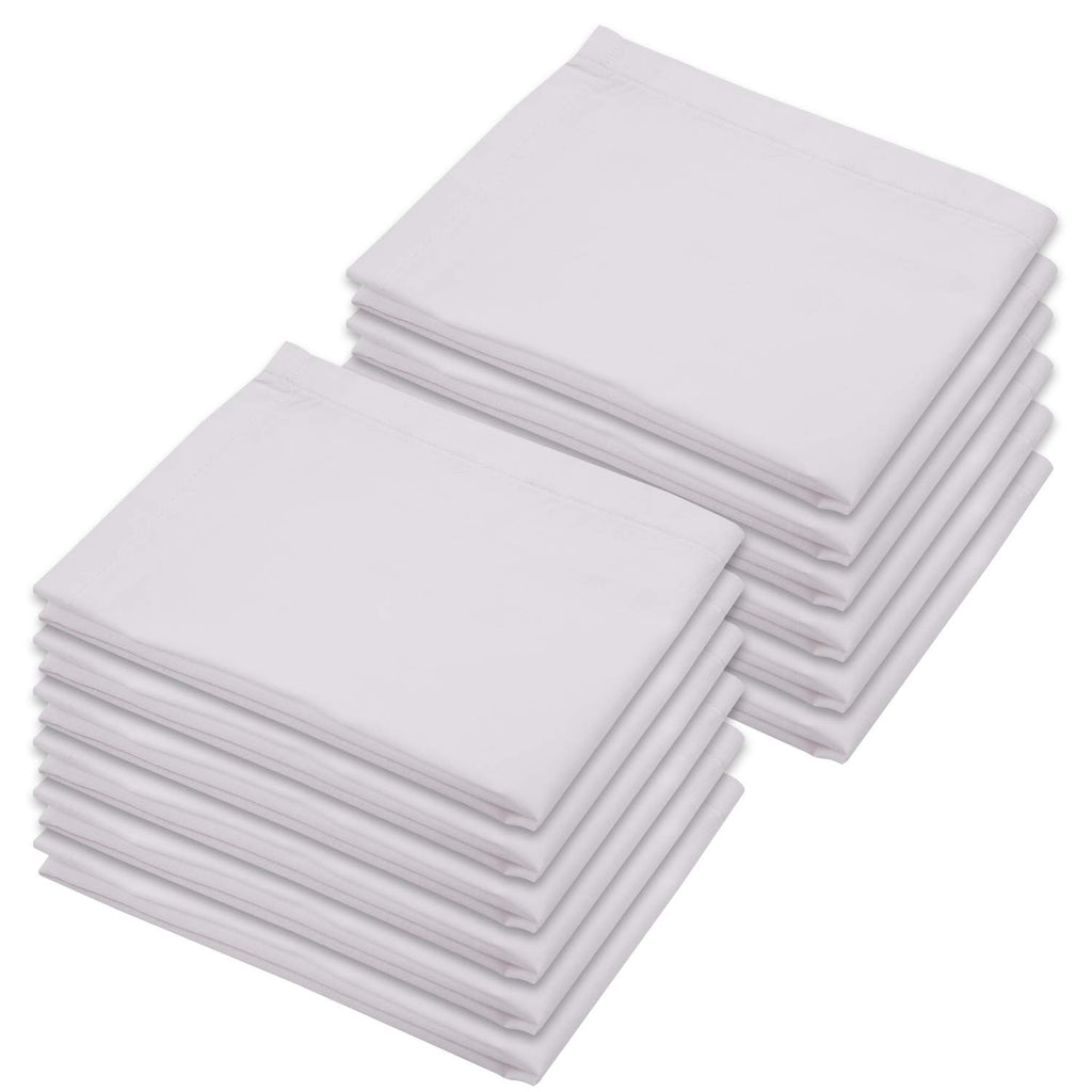 Wish Karo Hankie pure cotton super fine soft thin white Handkerchief for Men - Pack of 12