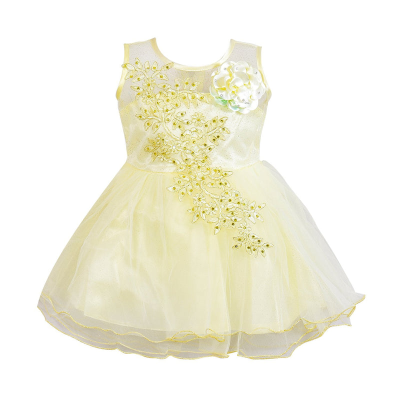 Baby Girls Party Wear Frock Dress Fe1051crm -  Wish Karo Dresses