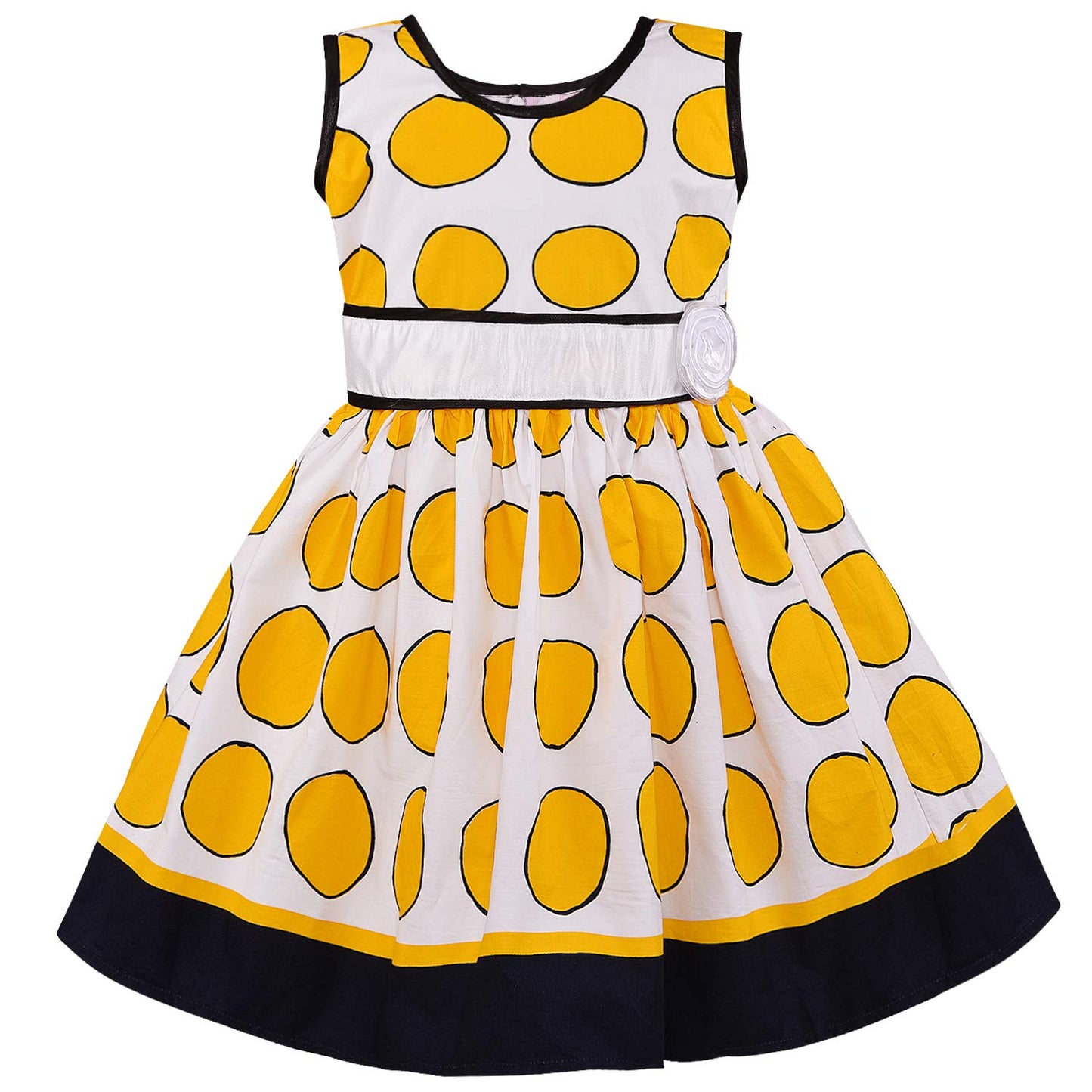 Wish Karo Baby Girls Cotton Dress Causal Frocks for Girls-(ctn353y)
