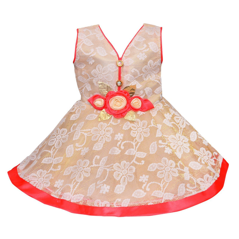 Baby Girls Party Wear Frock Dress fe2530cr -  Wish Karo Dresses