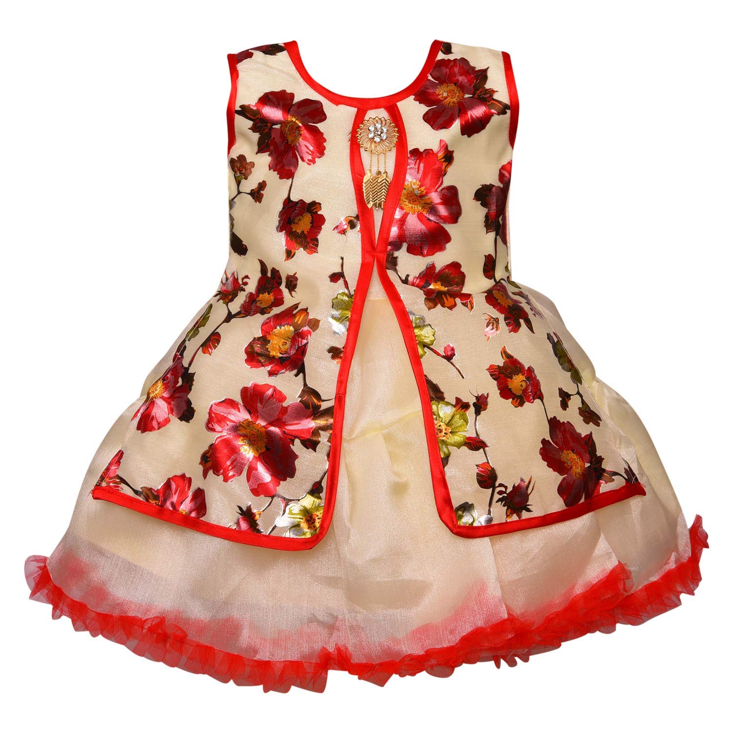 Baby Girls Net Partywear Frock Dress fe2627 - Wish Karo Party Wear - frocks Party Wear - baby dress