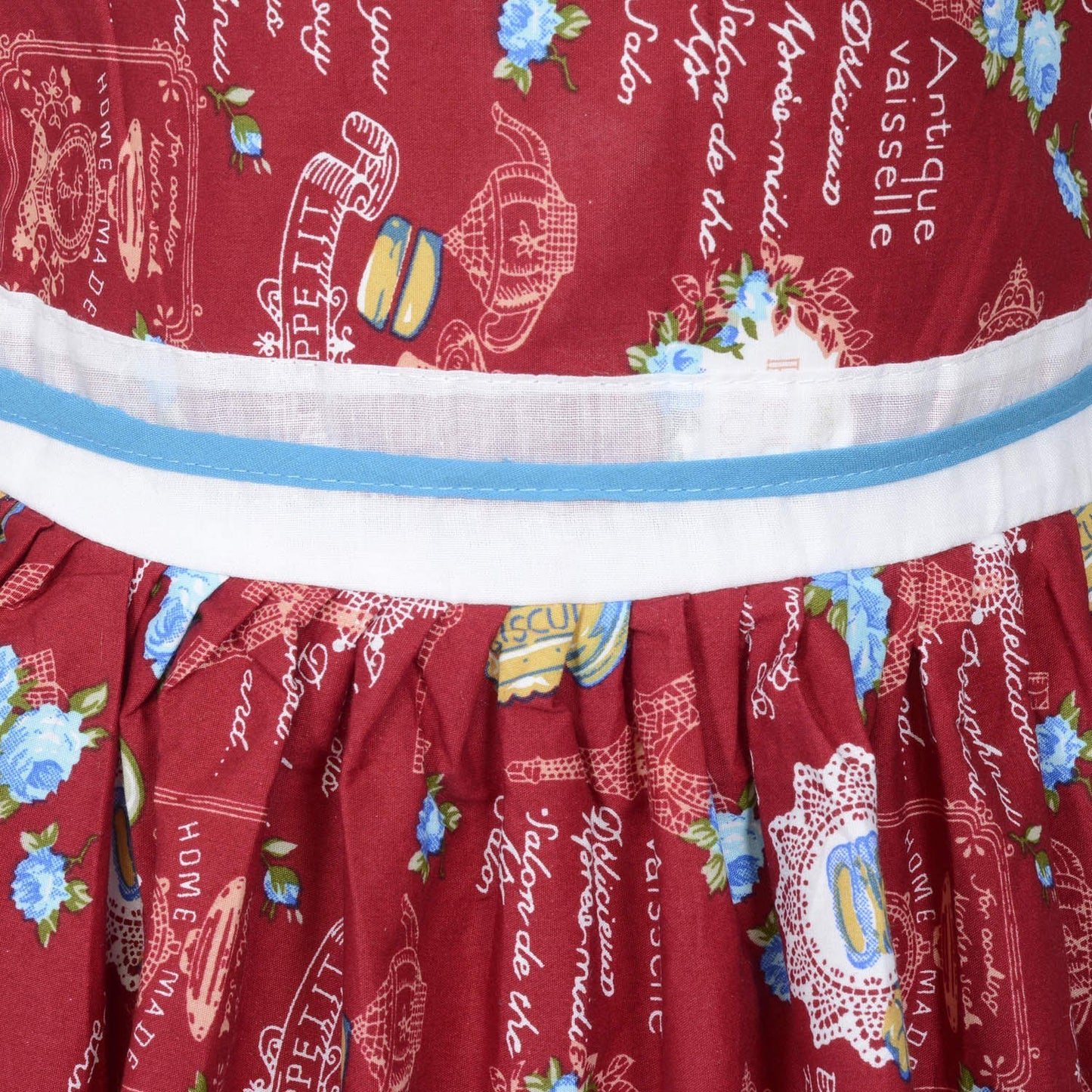 Baby Girls Party Wear Frock Dress ctn260rd - Wish Karo Cotton Wear - frocks Cotton Wear - baby dress