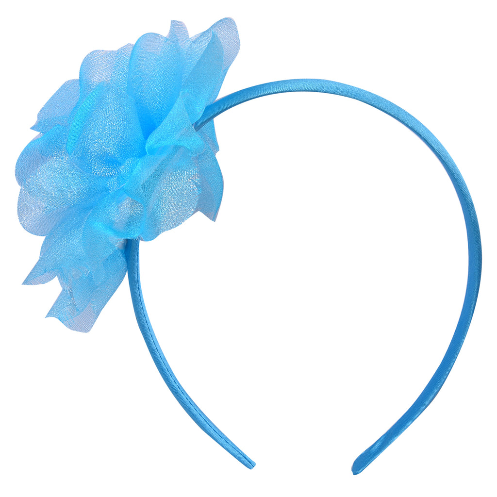 Bby Girls fluffy hairband Blue -  Wish Karo Dresses