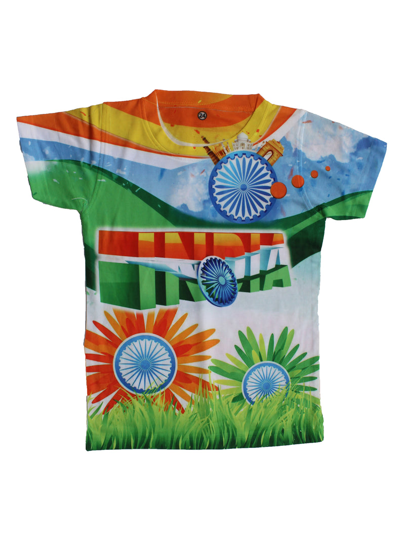 Wish Karo | Boys India Tshirt Multi-Color