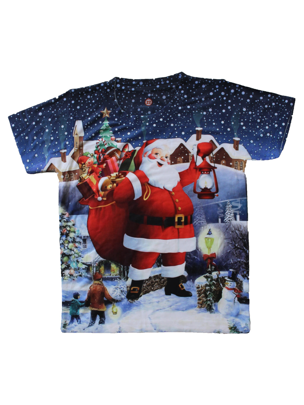 Wish Karo | Boys Santa Claus Tshirt Multi-Color