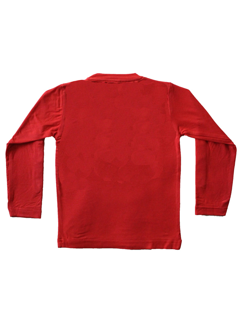 Wish Karo | Boys Plain Tshirt Red