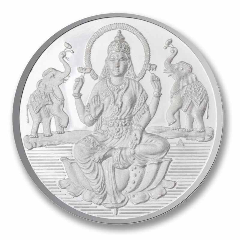 Laxmi Shree Silver Coin( 10 Gms ) -  Wish Karo Dresses