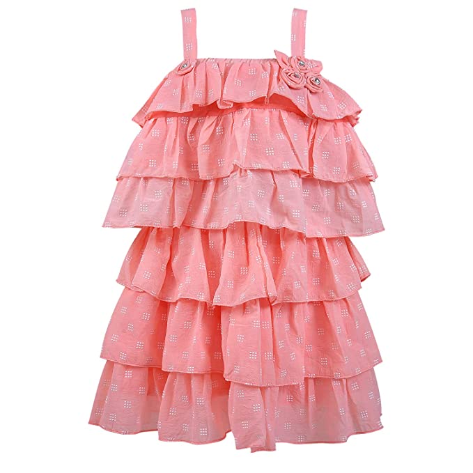 Wish Karo Baby Girls Top and Skirt Dress for Girls-(csl287pch)