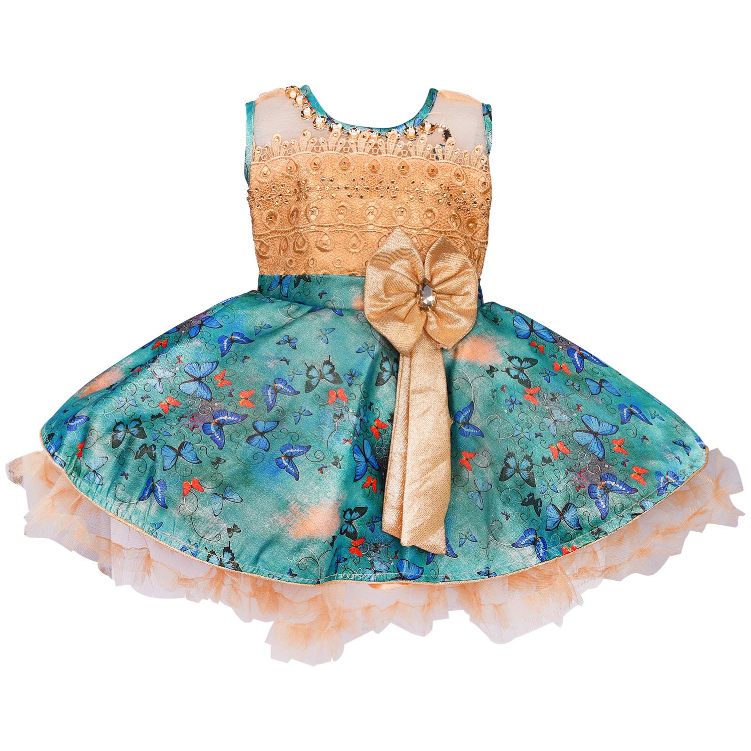 Baby Girls Party Wear Frock Birthday Dress For Girls fe2649sg - Wish Karo Party Wear - frocks Party Wear - baby dress