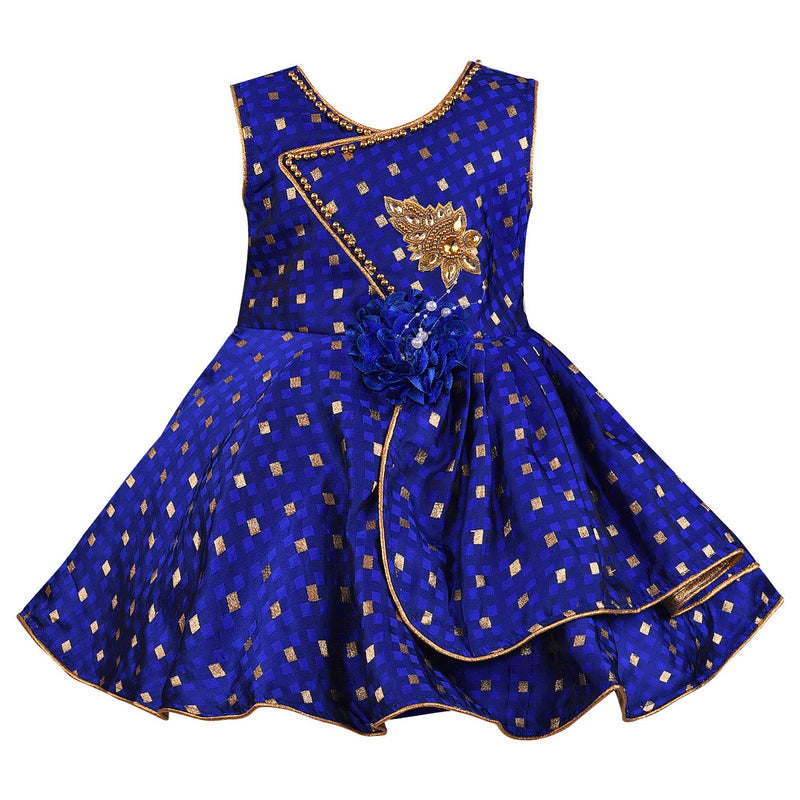 Wish Karo Baby Girls Dress Birthday Frocks for Girls - Satin - (fe2718rb)