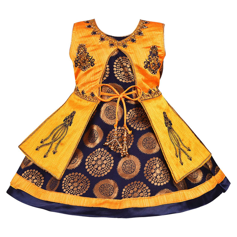 Wish Karo Baby Girls Partywear Dress Frocks For Girls (fe2767nb)