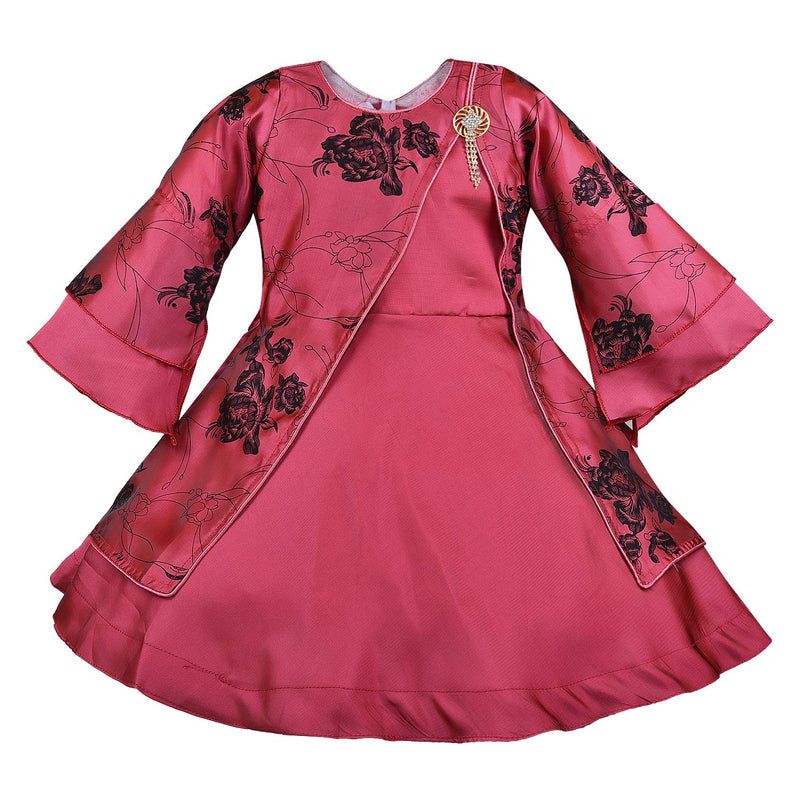 Wish Karo Baby Girls Partywear Dress Frocks For Girls (fe2788pnk)