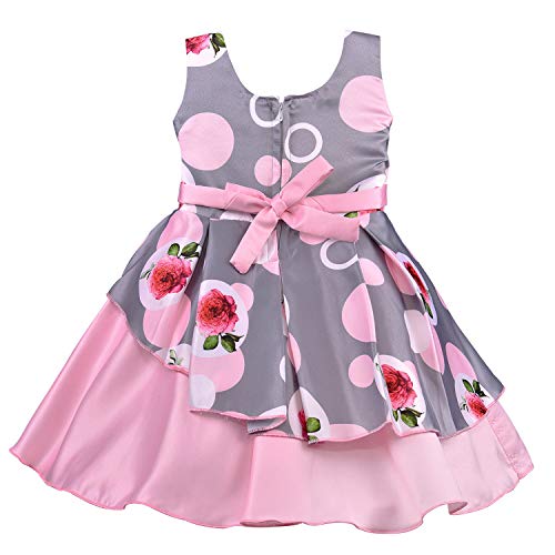 Baby Girls Frock Dress-fe2803bpnk - Wish Karo Party Wear - frocks Party Wear - baby dress
