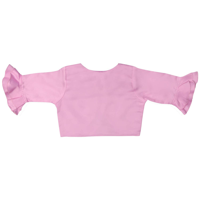 Wish Karo Baby Girls Partywear Frocks Dress For Girls with Jacket (fe2803pnk)