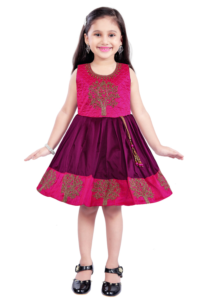 Wish Karo Baby Girls Partywear Frocks Dress For Girls (fe2913bwn)