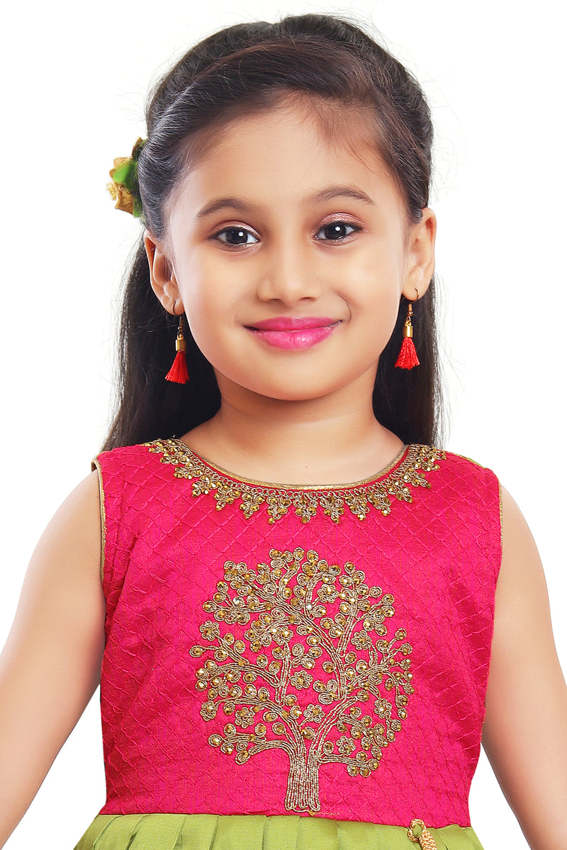 Wish Karo Baby Girls Partywear Frocks Dress For Girls (fe2913grn)