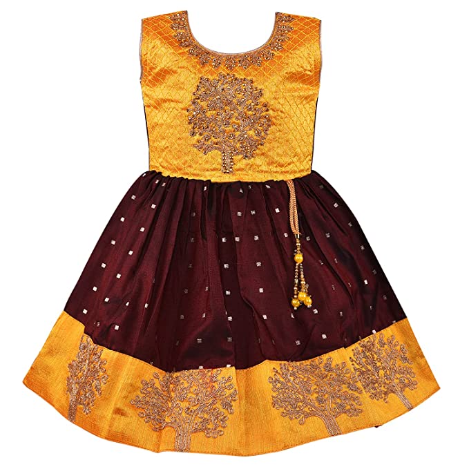 Wish Karo Baby Girls Partywear Frocks Dress For Girls (fe2913mrn)