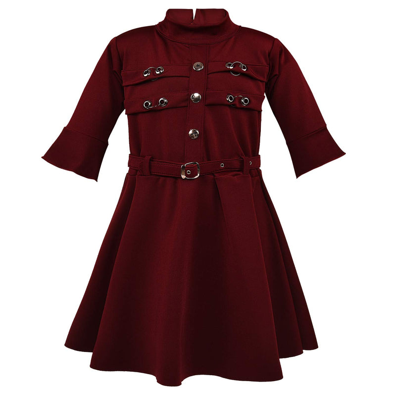 Wish Karo Baby Girls Partywear Frocks Dress For Girls (fm13mrn)