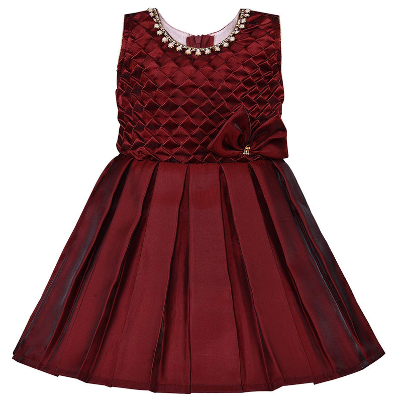 Wish Karo Baby Girls Partywear Frocks Dress For Girls (fr2701mrn)