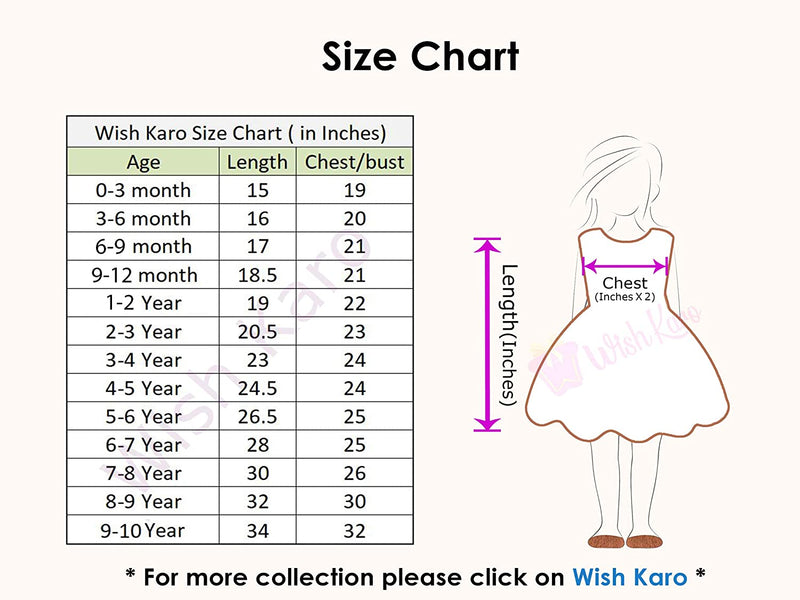 Wish Karo Baby Girls Partywear Dress Frocks For Girls (fr2701wn)