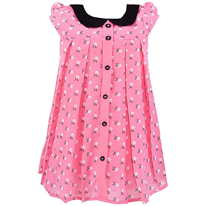 Wish Karo Baby Girls Frocks Dress for Girls-(rna007pnk)