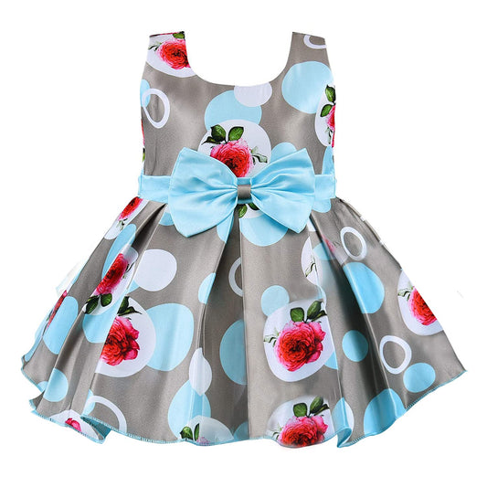 Wish Karo Girls Frocks Dress for Baby Girls-(stn772blu)